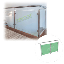 Low MOQ modern Deck railing designs tempered glass Balustrade Railing